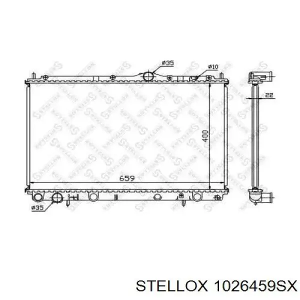 10-26459-SX Stellox радиатор