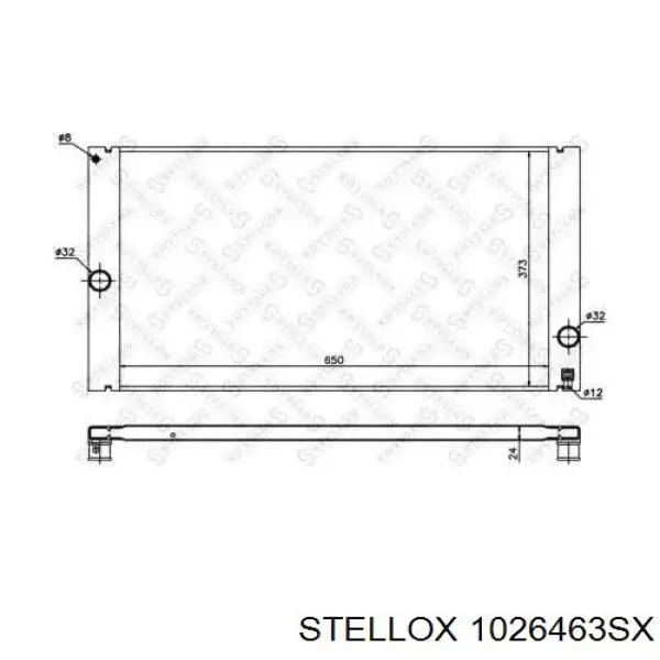 10-26463-SX Stellox радиатор