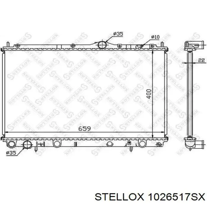 10-26517-SX Stellox радиатор