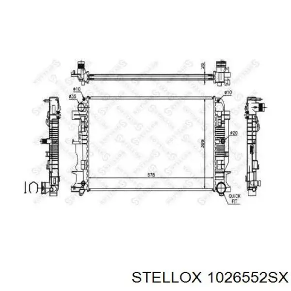 10-26552-SX Stellox радиатор