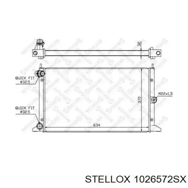 10-26572-SX Stellox радиатор