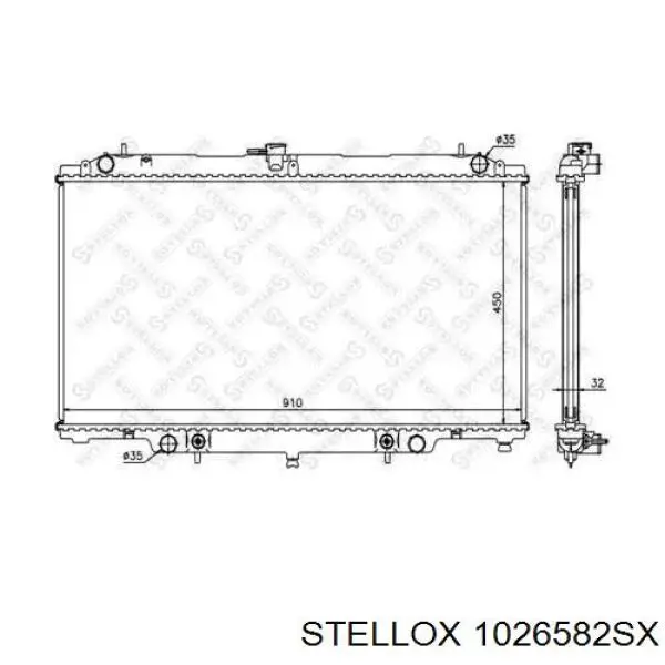 1026582SX Stellox радиатор