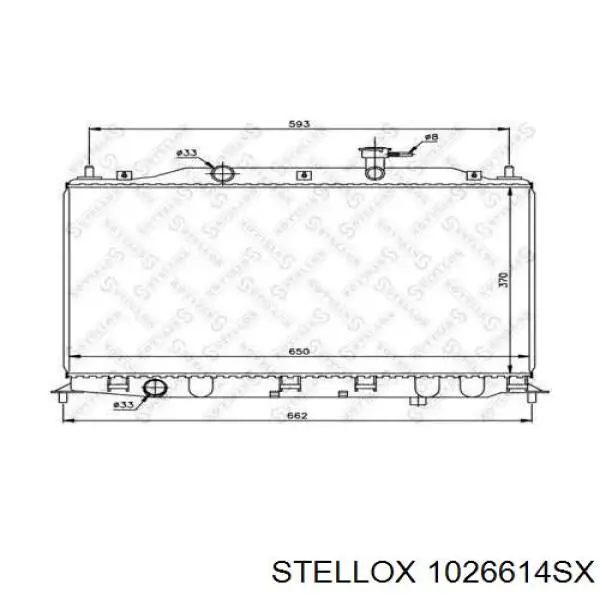 10-26614-SX Stellox радиатор