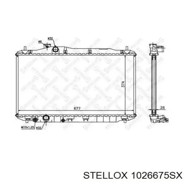10-26675-SX Stellox радиатор