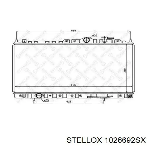 Радиатор MR373101 Market (OEM)