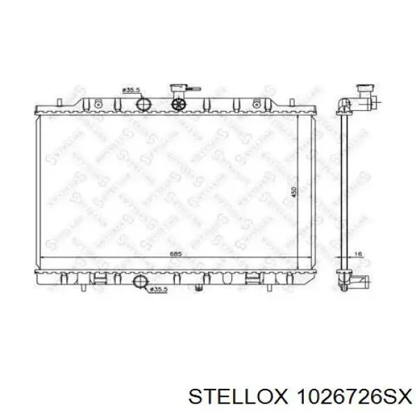 Радиатор 1026726SX Stellox