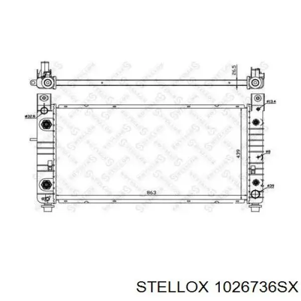 10-26736-SX Stellox радиатор