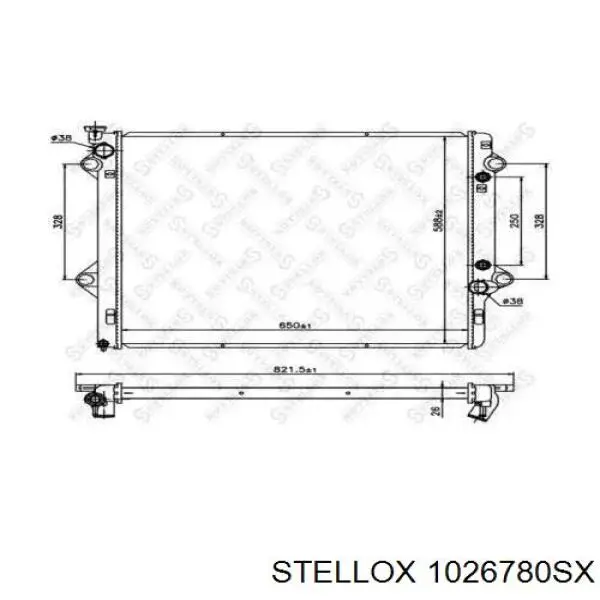 Радиатор 1026780SX Stellox