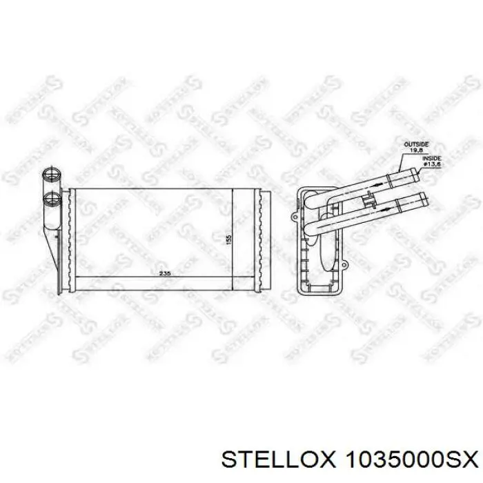 Радиатор печки (отопителя) Mahle Original AH67000S цена, от 27.92 USD