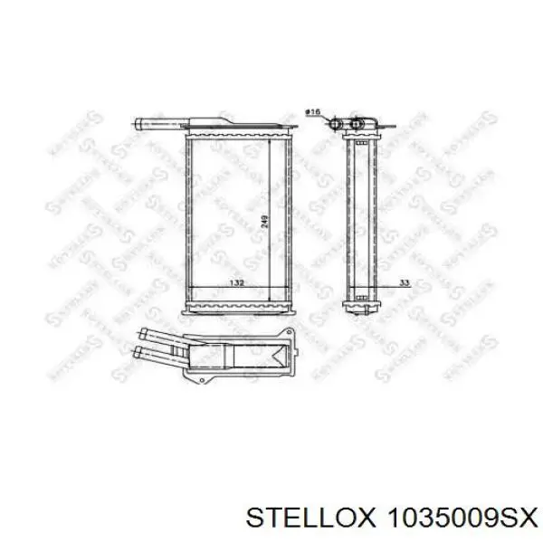 10-35009-SX Stellox радиатор печки