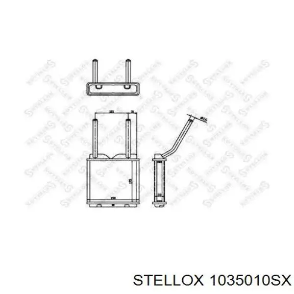 Радиатор печки 1035010SX Stellox