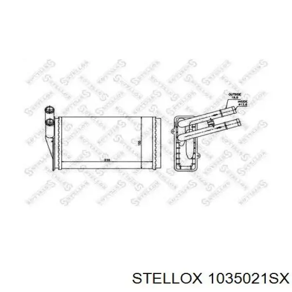 10-35021-SX Stellox радиатор печки