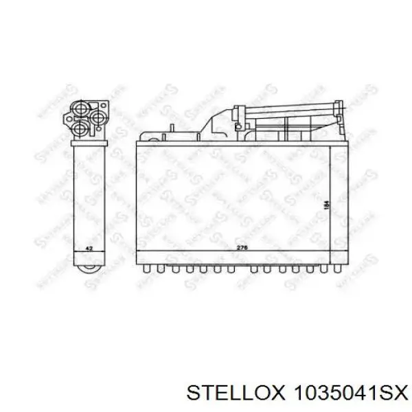 10-35041-SX Stellox радиатор печки