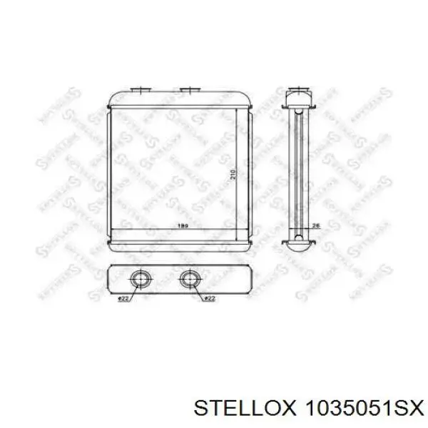 10-35051-SX Stellox радиатор печки