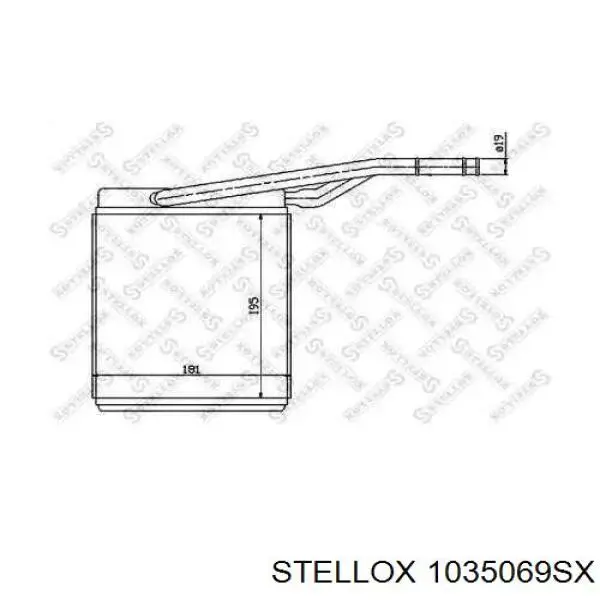 10-35069-SX Stellox радиатор печки