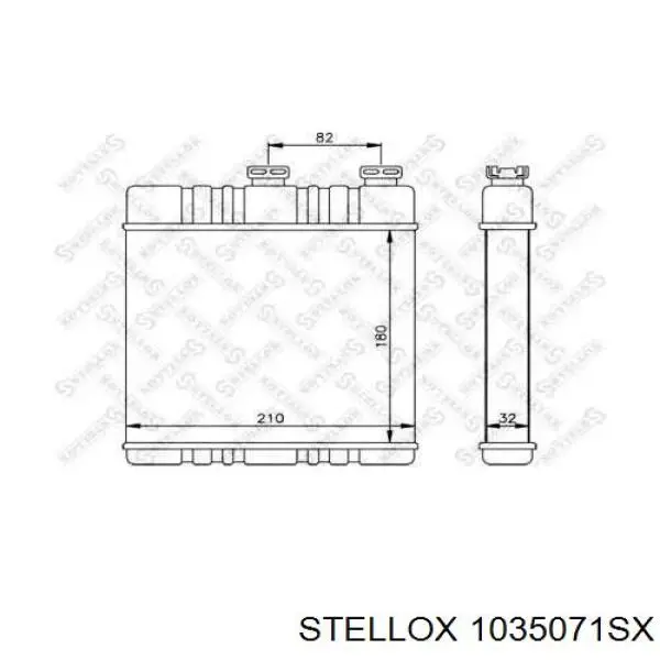 1035071SX Stellox радиатор печки