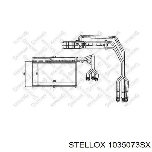 10-35073-SX Stellox радиатор печки