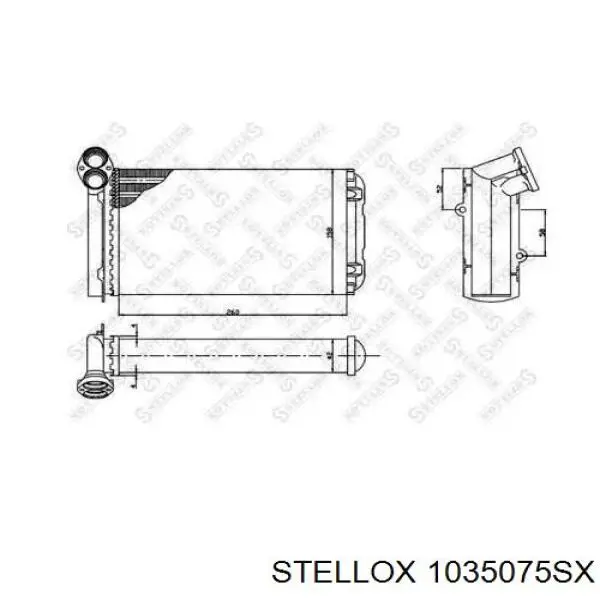10-35075-SX Stellox радиатор печки