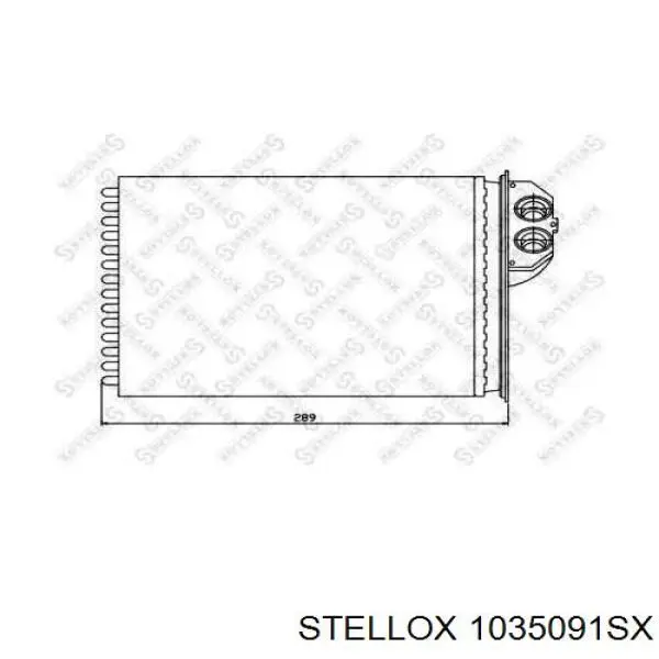 Радиатор печки 1035091SX Stellox