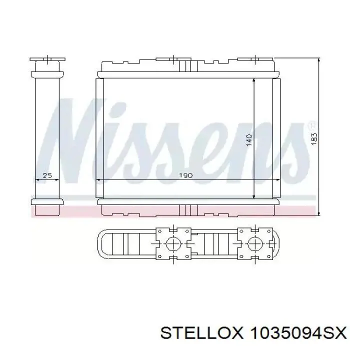 Радиатор печки (отопителя) Mahle Original AH247000S цена, от 31.67 USD