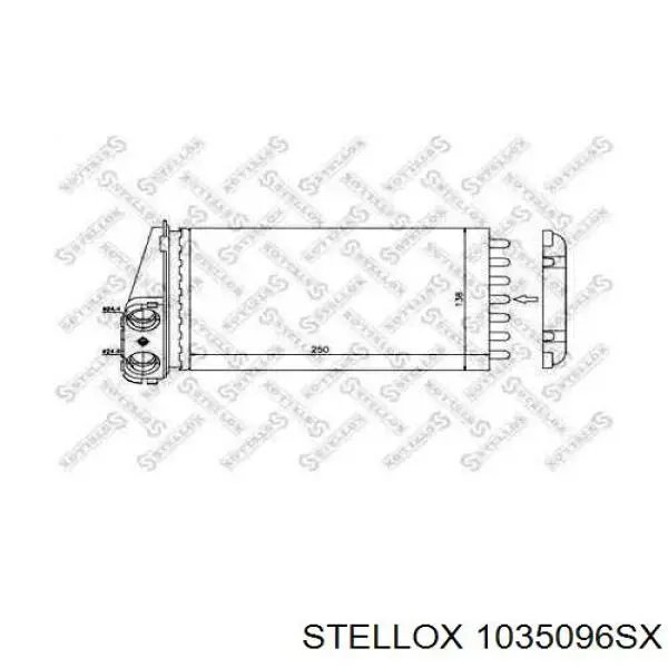 Радиатор печки 1035096SX Stellox