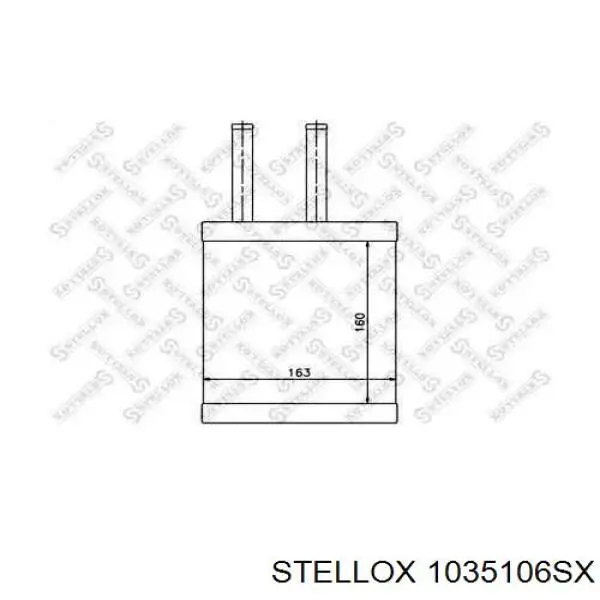 Купить 1035106SX Stellox Радиатор печки