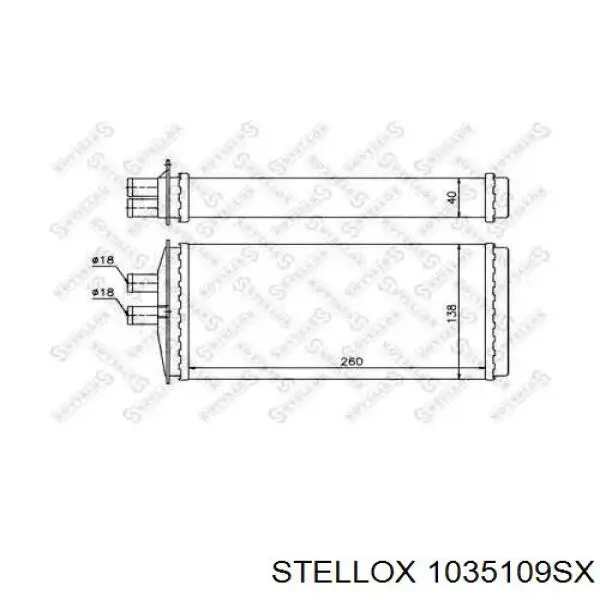 10-35109-SX Stellox радиатор печки