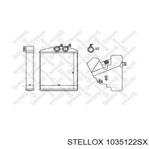 Радиатор печки 1035122SX Stellox