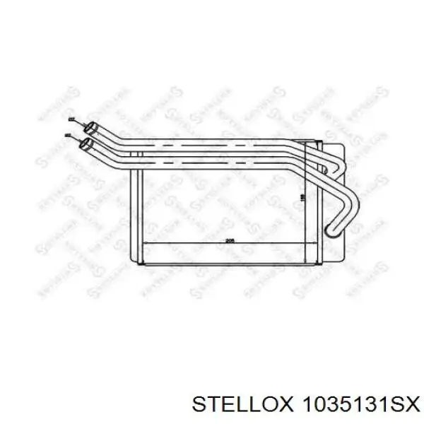 Радиатор печки 1035131SX Stellox