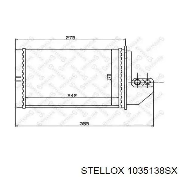 10-35138-SX Stellox радиатор печки