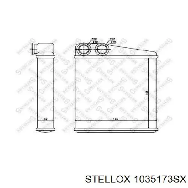 Радиатор печки 1035173SX Stellox