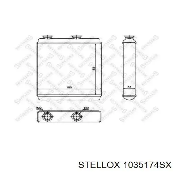 10-35174-SX Stellox радиатор печки