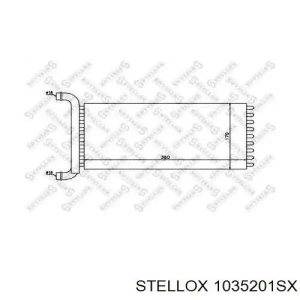 10-35201-SX Stellox радиатор печки