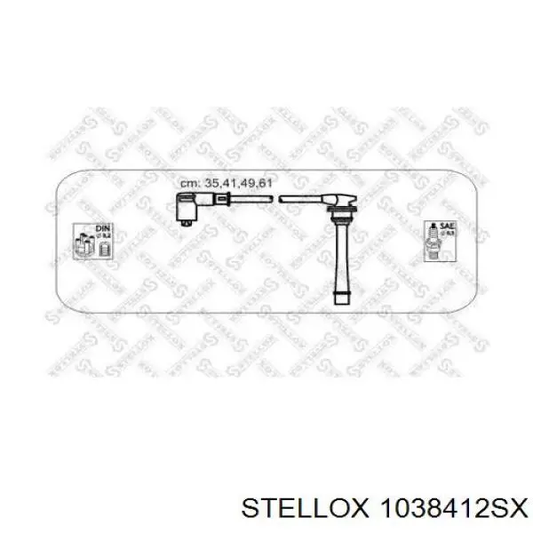 10-38412-SX Stellox высоковольтные провода