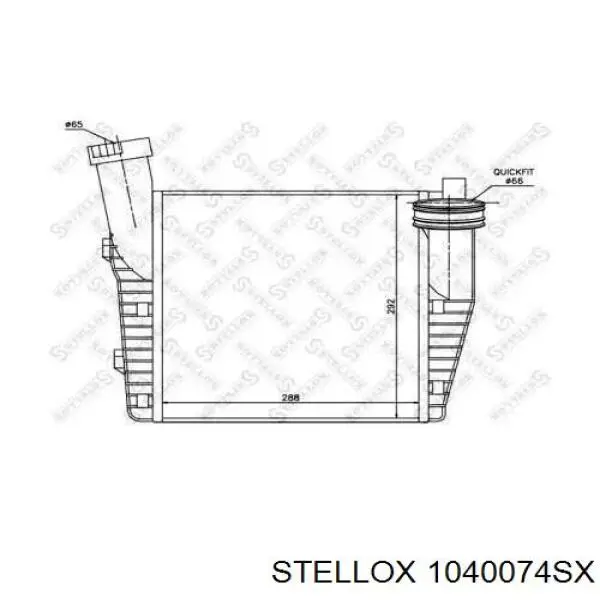 Интеркулер 1040074SX Stellox