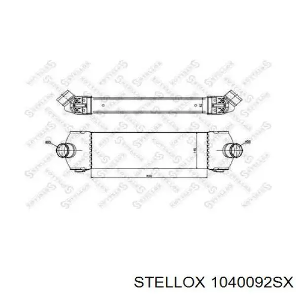 Радиатор интеркуллера Ford 1423732