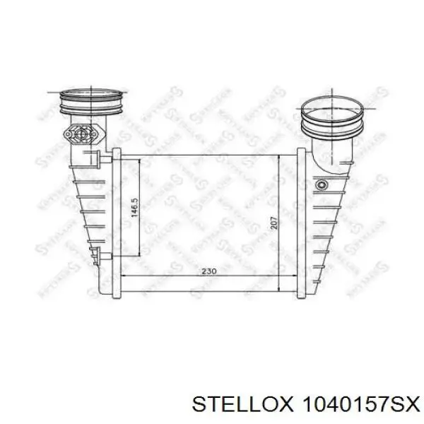 Интеркулер 1040157SX Stellox