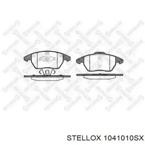 1041010SX Stellox колодки тормозные передние дисковые