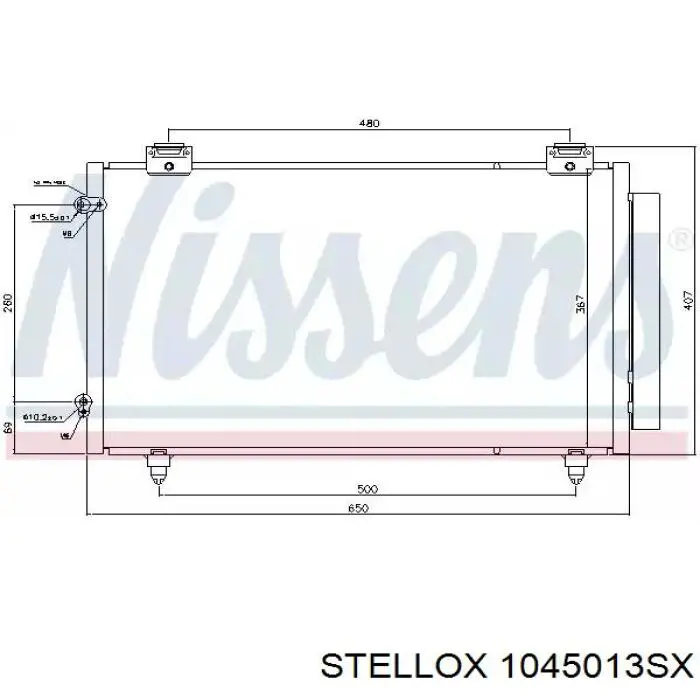Радиатор кондиционера KTT110275 Thermotec