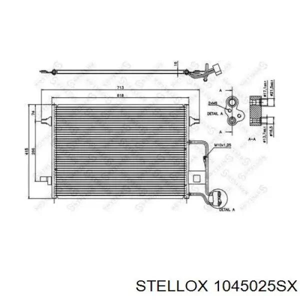 10-45025-SX Stellox радиатор кондиционера