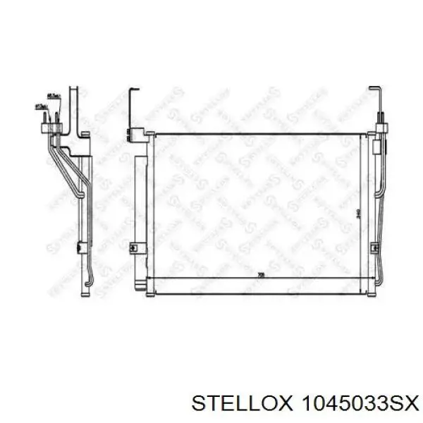 10-45033-SX Stellox радиатор кондиционера