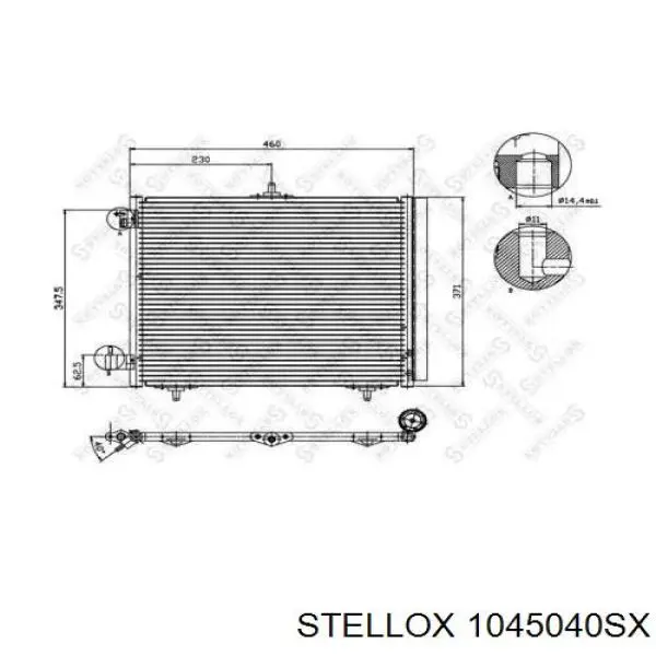 Радиатор кондиционера Ситроен Дс3 (Citroen DS3)