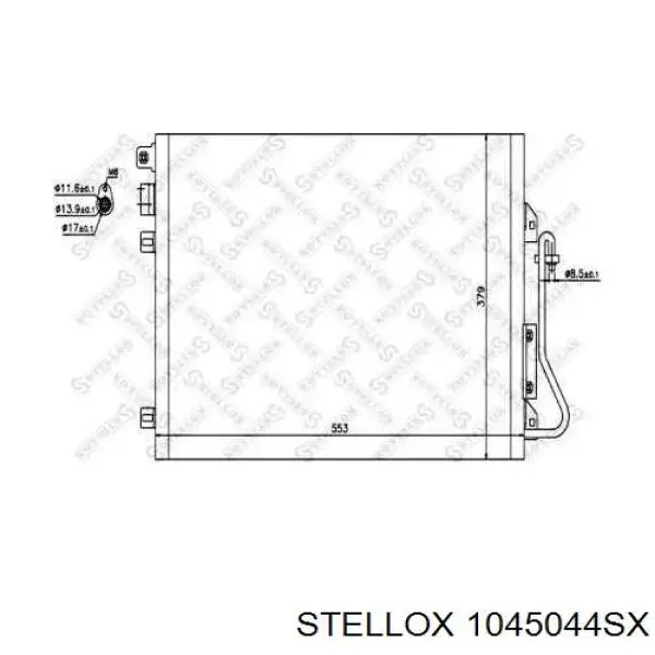 10-45044-SX Stellox радиатор кондиционера