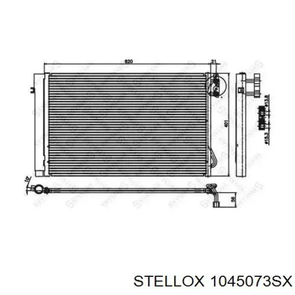 1045073SX Stellox радиатор кондиционера
