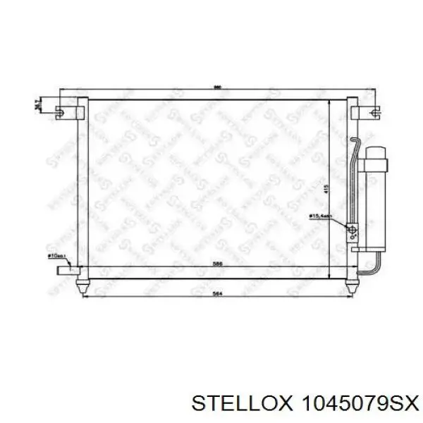 Радиатор кондиционера 1045079SX Stellox