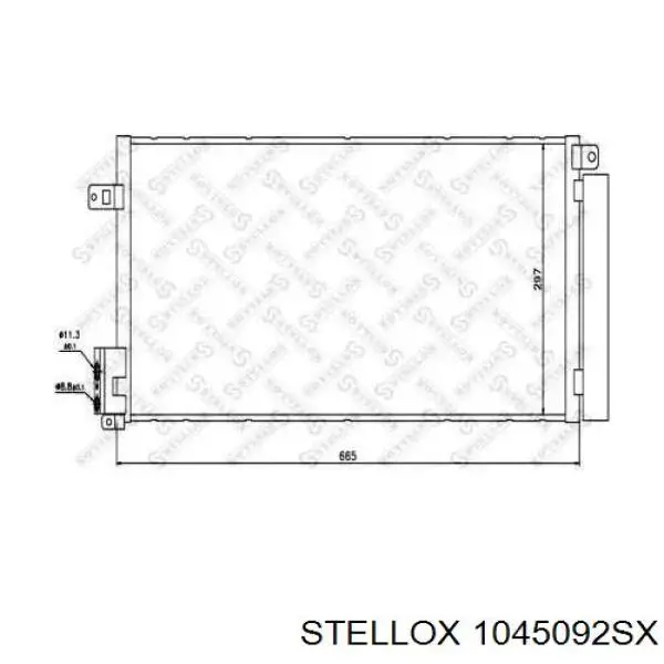 Радиатор кондиционера 1045092SX Stellox