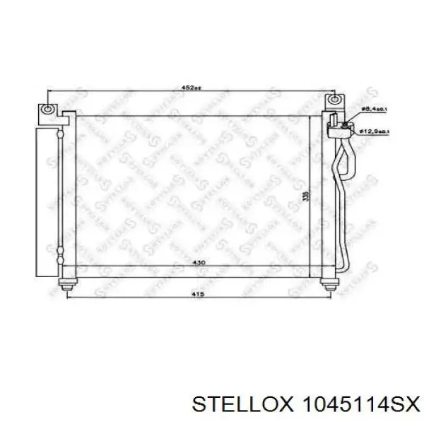 Радиатор кондиционера 1045114SX Stellox