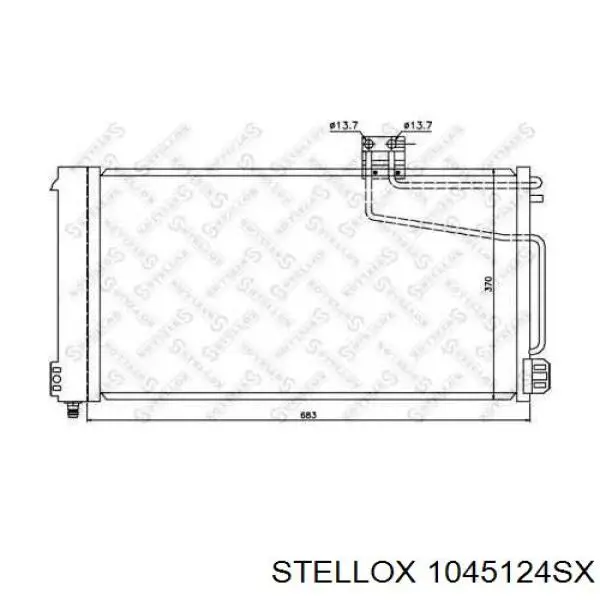 10-45124-SX Stellox радиатор кондиционера