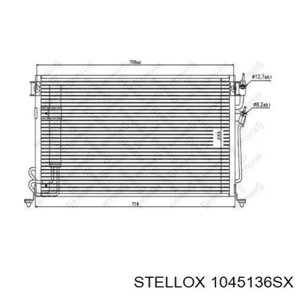 606MB2023 TYC радиатор кондиционера