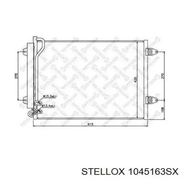 10-45163-SX Stellox радиатор кондиционера